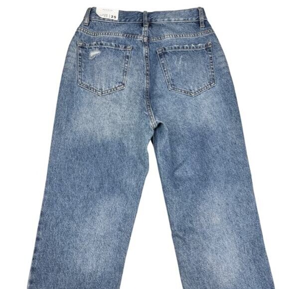 NWT PACSUN Ultra High Rise Slim Jean Sz 25 Away Blue - Picture 5 of 6